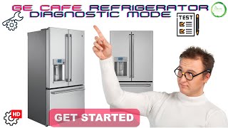 Learn how to pull up GE Cafe Refrigerator Error Codes with Service Test Mode [upl. by Hamann]