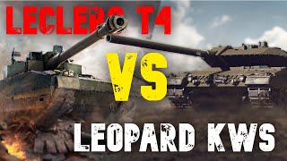 Leclerc T4 Vs Leapard KWS III  Tank Comparison 14K Damage WoT Console  World of Tanks Console [upl. by Humfrid]