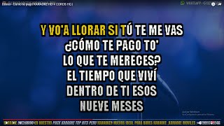 Lenier  Como te pago KARAOKE HD  COROS HQ [upl. by Esmaria]