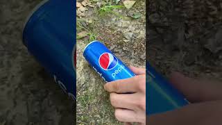 Survival Bushcraft Skills Pepsi Botol Egg 🤯camping outdoors bushcraft survival skills shorts [upl. by Ahsinoj338]