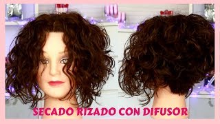 SECADO RIZADO CON DIFUSOR 🎀  sandranewlook [upl. by Naawaj]