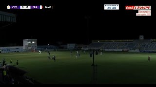 Chypre U21  France U21  Match interrompu pour une panne déclairage [upl. by Sisxela782]