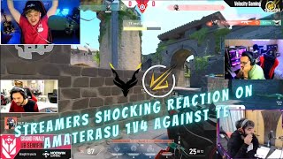 Streamers Shocking Reaction On Amaterasu 1V4 Against TE  VLT VS TE  ftZishuEuphoFa2AnnaMw1 [upl. by Ecilayram]