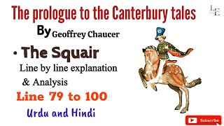 The prologue to The Canterbury Tales By Geoffrey Chaucer  Squairs Tale  Line 79 to 100 [upl. by Eduj]