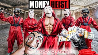 PARKOUR VS MONEY HEIST 2  No ESCAPE for BAD GUYS as POLICE close in BELLA CIAO REMIX  Epic POV [upl. by O'Connell]