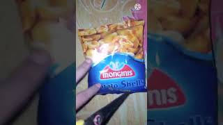 MONGINIS POTATO 🥔 🐚 SHELLS shorts youtubeshorts chips monginis [upl. by Yhtak193]