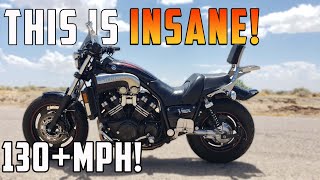 Heres Why The VMax Is INSANE Yamaha Ride Review Speed Run Burnout [upl. by Reyem]