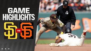 Padres vs Giants Game Highlights 91524  MLB Highlights [upl. by Idroj]