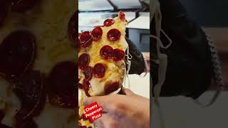 Epic Cheesy Pepperoni Pizza Slice  Fullbon pizza pepperoni youtubeshorts foryou food [upl. by Iraam]