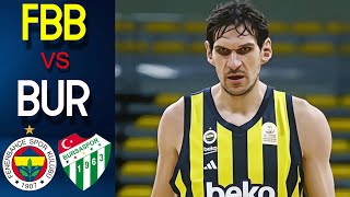 Boban Marjanovic Debut Fenerbahce Beko  Bursaspor  Full Game Highlights [upl. by Friedberg]