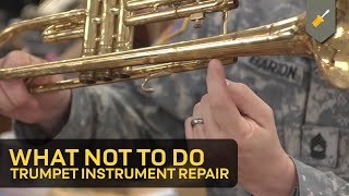 What Not To Do Trumpet Instrument Repair [upl. by Kirstin]