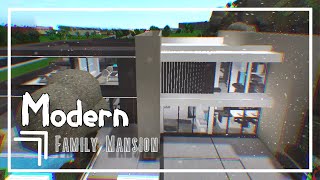 Modern Family Mansion 400K ll Roblox Bloxburg ll NO LARGE PLOT [upl. by Cherise]