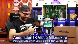 Andonstar AD407 Digitales 4K Video Mikroskop mit 7 Zoll Display Review amp VergleichHD [upl. by Ahsiket]