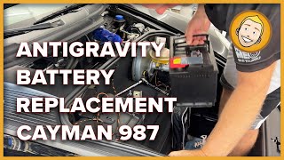 Porsche 987 Battery Install  Upgrade to ANTIGRAVITY Lithium Ion [upl. by Assenar]