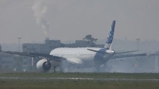 FullHD HARD RTO Airbus A350 XWB at ToulouseTLSLFBO [upl. by Hollister]