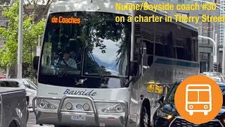 NulineBayside coach 30 on a charter in Therry Street [upl. by Staal601]