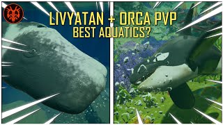 LIVYATAN PvP  ORCA PvP BEST Build  Path Of Titans [upl. by Niwre]