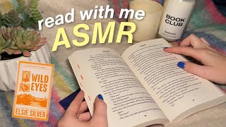 ASMR read with me 📖🧡 super close amp clicky inaudible whispers binaural gum chewing [upl. by Aissela]