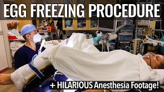 ACTUAL FOOTAGE  Egg Retrieval  Funny Anesthesia  Egg Freezing VLOG  Sarah Lavonne [upl. by Navnod148]