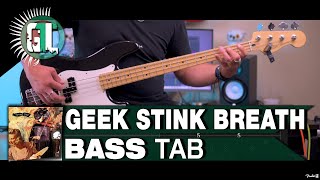 Green Day  Geek Stink Breath  Bass Cover With Tabs in the Video [upl. by Dietrich491]