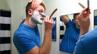 Straight Razor Beard Shave [upl. by Ithaman382]