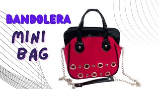 Como hacer un bolso bandolera mini bag PASO A PASO tutorial bnieves [upl. by David]