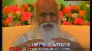 quotWhat is Yogic Flyingquot Asks Larry King to Maharishi Mahesh Yogi [upl. by Grimbald]