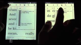 Kindle Paperwhite vs Kindle Paperwhite 2 Nighttime Reading Comparison [upl. by Eyahs]