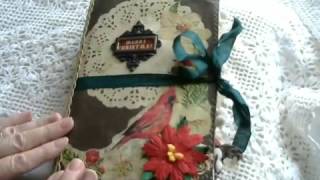 Vintage Christmas Junk Journal for a Swap on Junk Journal Junkies [upl. by Yared]