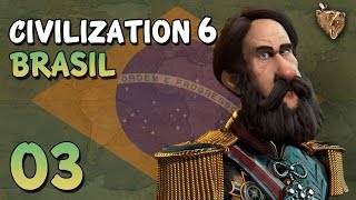 Civilization 6 Brasil 03 quotA corrida colonialquot  Vamos Jogar Gameplay Português PTBR [upl. by Einalam]