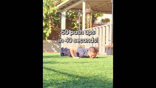 50 push ups in 40 seconds [upl. by Derej]