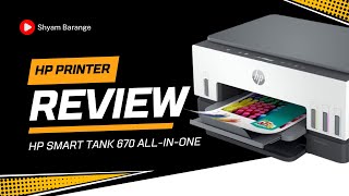 HP Smart Tank 670 AllinOne Printer Unboxing [upl. by Gierc]