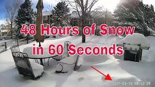 Heavy Snowfall  Colorado Snow Time Lapse [upl. by Boynton]