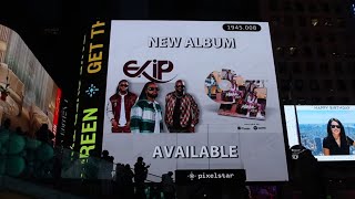 EKIP display his album on Timesquare Guy Wewe Radio a was live [upl. by Elisabeth]