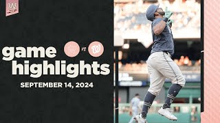 Marlins vs Nationals Game Highlights 91424  MLB Highlights [upl. by Markson]