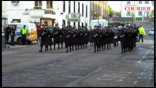 Kintyre Schools Pipe Band in Campbeltown [upl. by Woodie]