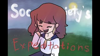 SOCIETYS EXPECTATION  KEEP UP TO EXPECTATIONS very Short movie  Original animation [upl. by Angelis]