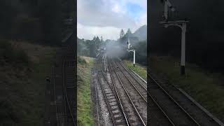 4953 Pitchford Hall GWR Hall 4900 class leaves Goathland Station on the NYMR for Pickering [upl. by Zins537]