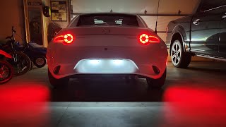 Mazda MX5 Miata 2016  2023 How to Install LED License Plate amp Interior Lights  ND ND1 ND2 RF [upl. by Ydurt]