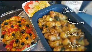 Bacalhau no forno com Batatas à Murro [upl. by Abagail651]