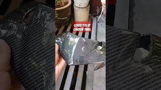 Cover Y15 v1 carbon twill carbon carbonfiber malaysia yamaha shorts yamahaparts [upl. by Enilorak]