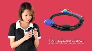 Dây chuyển từ VGA ra AV và Svideo [upl. by Wager945]