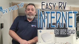 EASY RV INTERNET while on the road or in the campground Winegard Air 360 [upl. by Anotal]