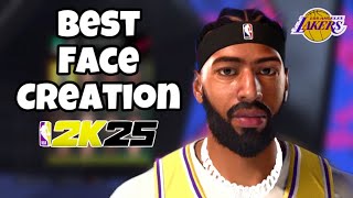 BEST ANTHONY DAVIS FACE CREATION IN NBA 2K25 [upl. by Chubb]