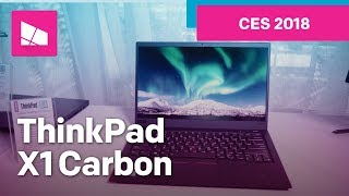 Lenovo ThinkPad X1 Carbon handson from CES 2018 [upl. by Holland]