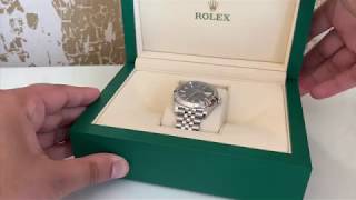 Rolex Datejust 41 Review amp Unboxing  126300 Rhodium Smooth Jubilee Watch [upl. by Dynah]