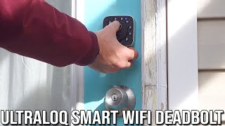 UltraLoq Smart WiFi Fingerprint Deadbolt Lock [upl. by Ennaej159]