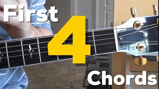 First Guitar Lesson  Learning your first 4 chords Matt McCoy [upl. by Bartosch]