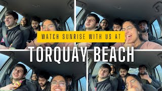 Sunrise at Torquay Beach 🇦🇺  Vlog 01  internationalstudents melbourne [upl. by Eilrebmik100]