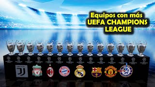 Los EQUIPOS con más Champions League a 2024 [upl. by Nirac]